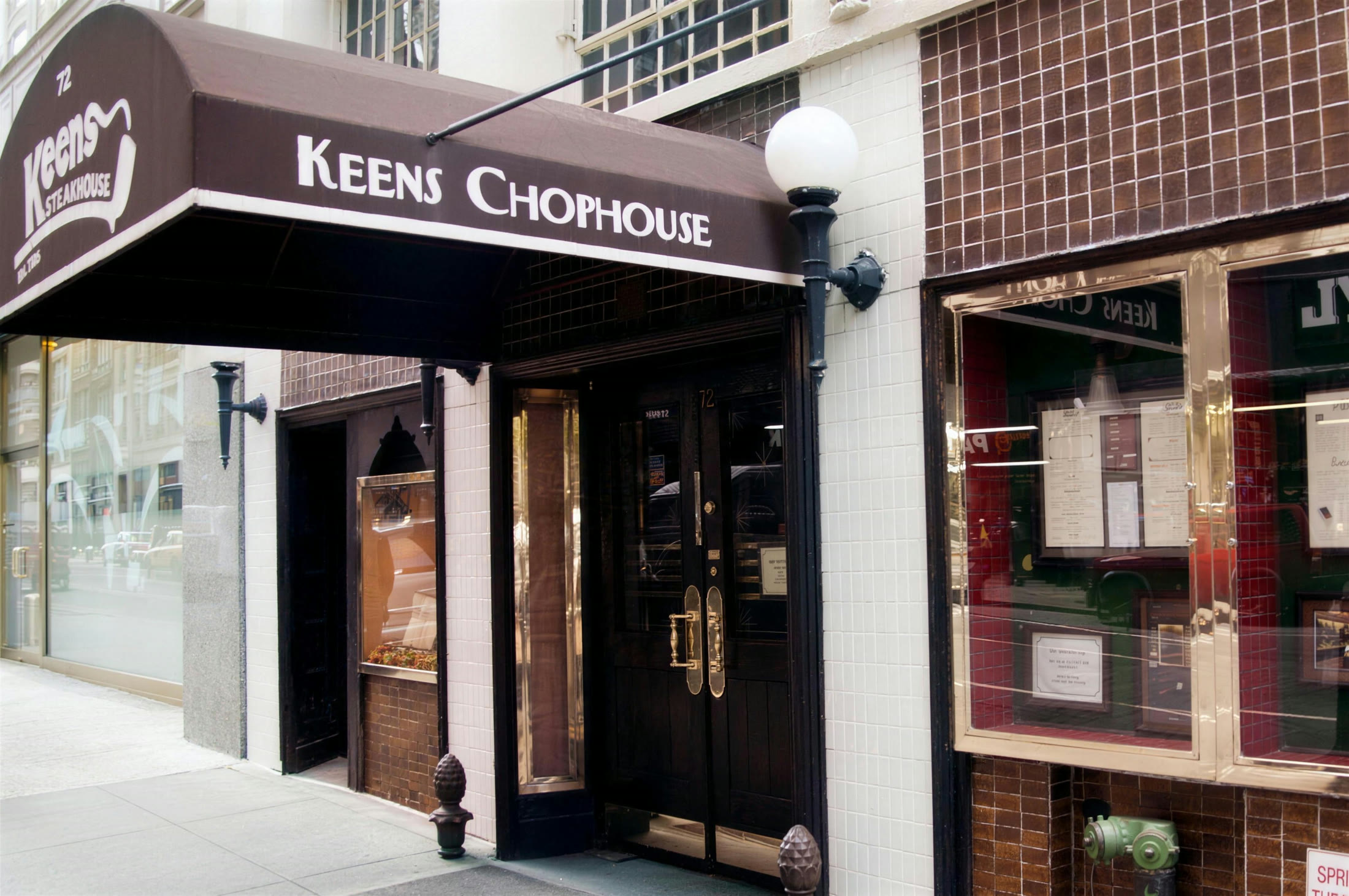 Keens by day, 72 West 36th Street